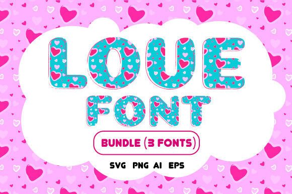 Download Love Font Alphabet Lettering Bundle - Love Collection