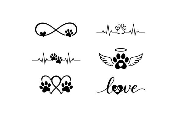 Download Pet Memorial Love Paw Symbol Set - Love Collection