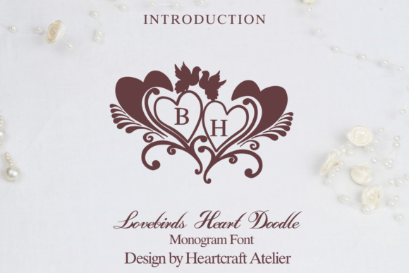Download Lovebirds Heart Doodle - Love Collection