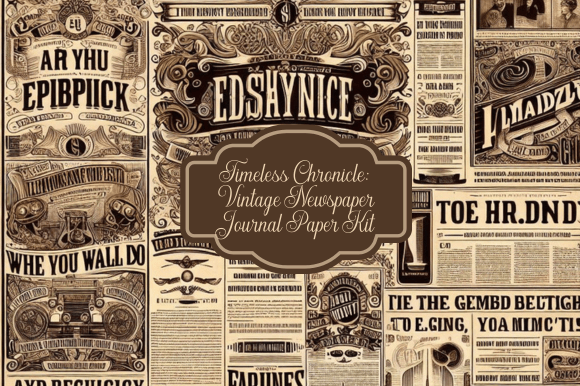 Download Timeless Chronicle: Vintage Newspaper - Timeless Collection