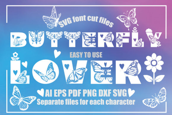 Download Butterfly Lover Font Set - Love Collection
